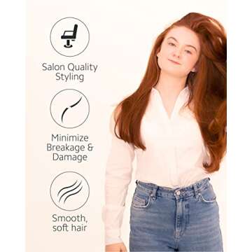 Ibiza Hair Boar Bristle Concave Barrel Brush (Z5-80mm) | Hybrid Boar & Heat Resistant Nylon with Cork Handle | Cuts Blow Drying Time in Half | Ideal for Shiny Irregular Curls or Straight Looks