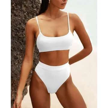 MELYUM Stylish High Waisted Womens Bikini Sets