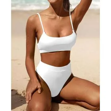 MELYUM Stylish High Waisted Womens Bikini Sets