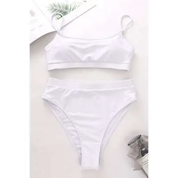 MELYUM Stylish High Waisted Womens Bikini Sets