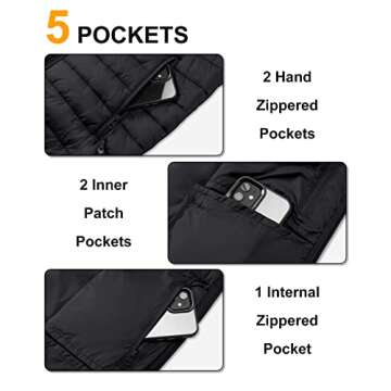 Men's Lightweight Packable Insulated Puffer Vest