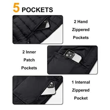 Men's Lightweight Packable Insulated Puffer Vest