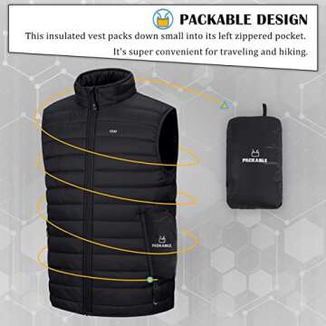 Men's Lightweight Packable Insulated Puffer Vest