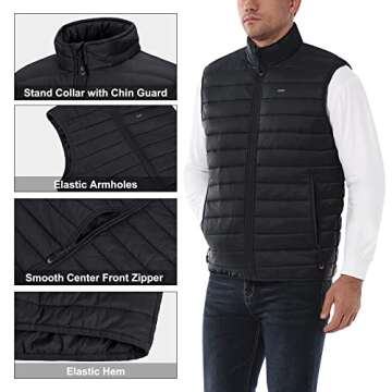 Men's Lightweight Packable Insulated Puffer Vest