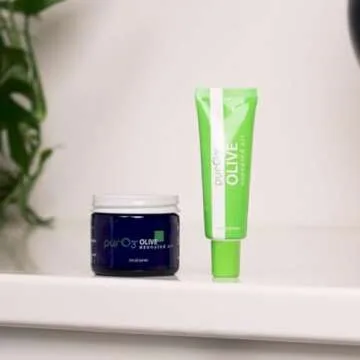 PurO3 Fully Ozonated Olive Oil - Pure, Natural, Organic Skin Care from Ozonated, Oxygenated Olive Oil - Glass Jar, 2 oz