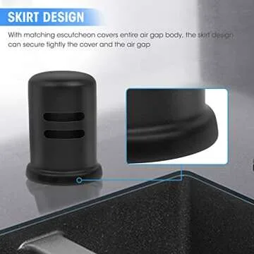 Elegant Dishwasher Air Gap Cover for Modern Kitchens