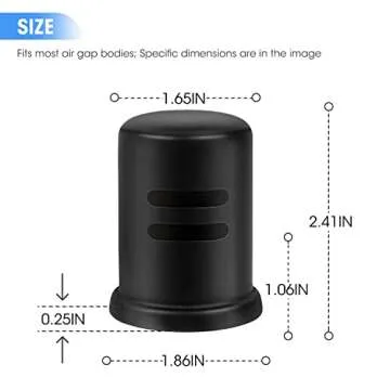 Elegant Dishwasher Air Gap Cover for Modern Kitchens