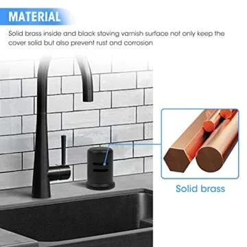 Elegant Dishwasher Air Gap Cover for Modern Kitchens