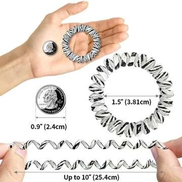 BeliJiu Spiral Coil Hair Ties - Durable, Stylish, Tangle-Free