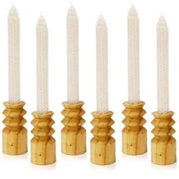 Hand Rolled Beeswax Taper Candles for Weddings and Gifts