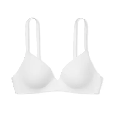 Victoria's Secret Lightly Lined Wireless T Shirt Bra, Adjustable Straps, Bras for Women, White (32C)