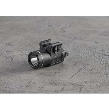 Streamlight 69220 TLR-3 170-Lumen Lightweight, Compact Weapon Mounted Tactical Light with Rail Locating Keys, Black