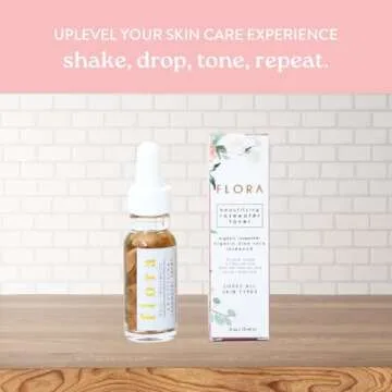 Honey Belle Flora Rosewater Facial Toner - Cleanse, Tighten, Tones & Rejuvenate - Alcohol-Free Refreshing Rose Toner - Stimulates Tissue-Regeneration to Help Prevent Wrinkles and Premature Aging