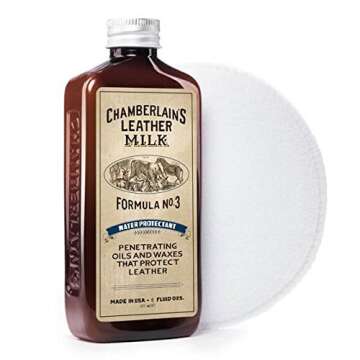 Leather Milk Leather Water Repellent and Protector - Water Protectant No. 3 - All Natural, Non-Toxic...