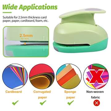 UCEC 2.5 Inch Circle Punch for Crafts and Scrapbooking