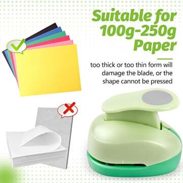 UCEC 2.5 Inch Circle Punch for Crafts and Scrapbooking