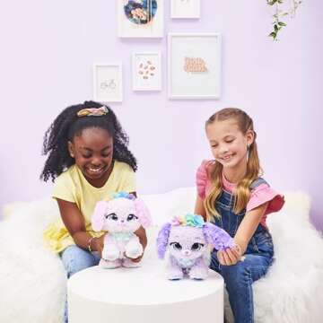 Present Pets, Fairy Puppy Interactive Plush Toy with Over 100 Sounds and Actions (Style May Vary), Kids’ Toys for Girls Aged 5 and Above, 6061372