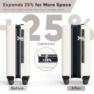 SHOWKOO 3 Piece Ultra Tough Luggage Set with Wheels