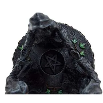 ArkiFACE Gift2Smile Exclusive! Triple Goddess Maiden Expectant Mother & Crone Pagan Decorative Candle Holder Oil Wax Warmer Diffuser Figurine 5.75" H Superior Gift