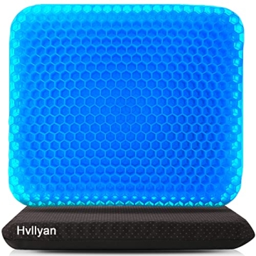 Ultimate Comfort: Hvllyan Extra Large Gel Seat Cushion for Long Sitting & Hip Pain Relief