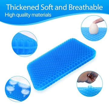 Hvllyan Gel Seat Cushion for Long Sitting Comfort & Support