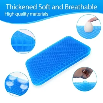 Hvllyan Gel Seat Cushion for Long Sitting Comfort & Support