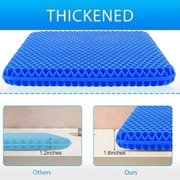 Hvllyan Gel Seat Cushion for Long Sitting Comfort & Support