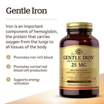 Solgar Gentle Iron 240 Capsules - Vegan & Stomach Friendly