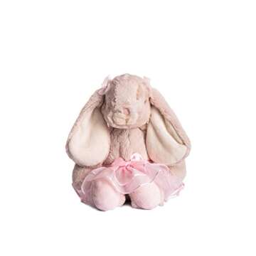 DILLY DUDU Ballerina/Ballet Bunny Plush Toy Stuffed Animal Rabbit Doll 10-inch(Pink)