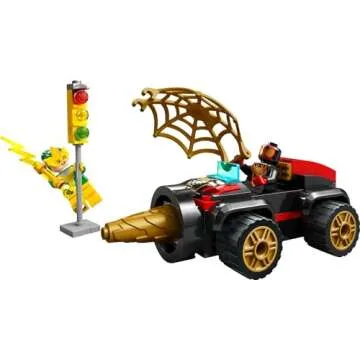 LEGO Marvel Drill Spinner Vehicle, Miles Morales Spin Car with 2 Minifigures, Marvel Toy from Disney+ TV Series Spidey and His Amazing Friends, Gift for Kids, Spider-Man Toy for 4-6 Year Olds, 10792