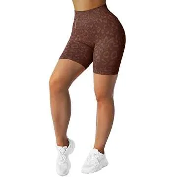 OMKAGI Butt Lifting High Waisted Workout Shorts for Women