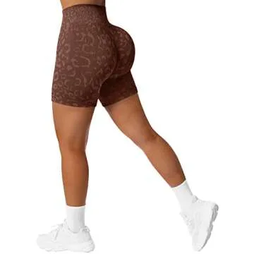 OMKAGI Butt Lifting High Waisted Workout Shorts for Women