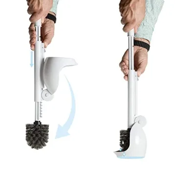 ELYPRO Drip-Free Toilet Brush - Hygienic & Portable Cleaner