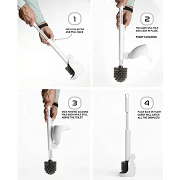 ELYPRO Drip-Free Toilet Brush - Hygienic & Portable Cleaner