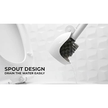 ELYPRO Drip-Free Toilet Brush - Hygienic & Portable Cleaner