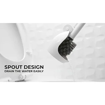 ELYPRO Drip-Free Toilet Brush - Hygienic & Portable Cleaner