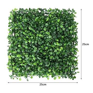 SlenyuBridal 10x10 Artificial Grass Wall Decor for Indoor Outdoor