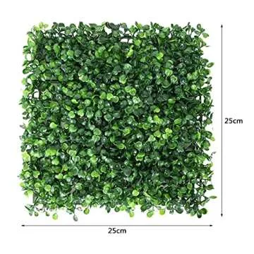 SlenyuBridal 10x10 Artificial Grass Wall Decor for Indoor Outdoor