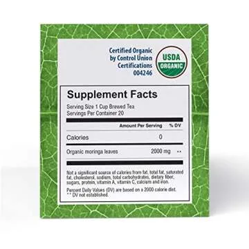 Good Nature Moringa Tea - Organic Herbal Tea for Wellness