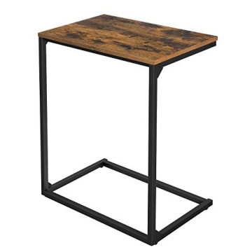 VASAGLE C Shape End Table, Small Coffee Table for Couch Or Sofa, Industrial Side Table in Living Roo...