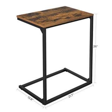 Modern VASAGLE C Shape End Table for Stylish Homes