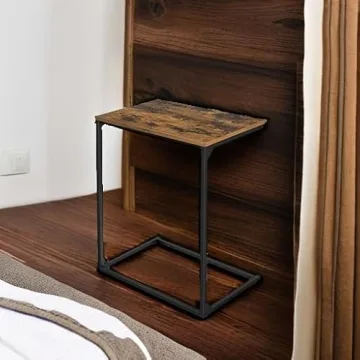 Modern VASAGLE C Shape End Table for Stylish Homes