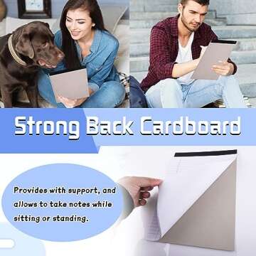 WINKIO 6 Pack Legal Pads Refills Note Pads, Writing Pads 4 x 6 Inches, Memo Pads Lined Writing Note Pads Letter Size Legal Pad Wide Ruled Pads Legal Rule for School Office Supplies（30 Sheet per Pads）