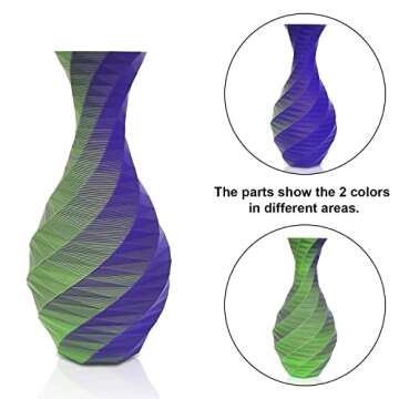 YOUSU Matte Dual Color PLA Filament 1kg for 3D Printing