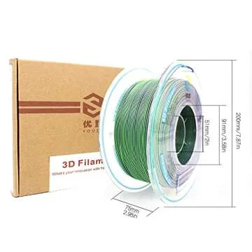 YOUSU Matte Dual Color PLA Filament 1kg for 3D Printing