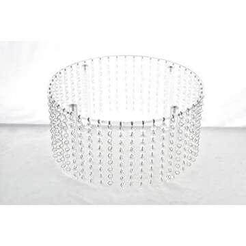 Elegant 16" Acrylic Chandelier Cake Stand for Events