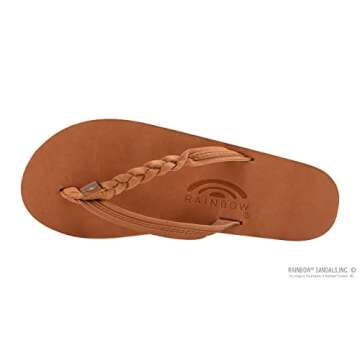 Rainbow Sandals Flirty Braidy Premier Leather Flip Flops
