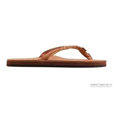 Rainbow Sandals Flirty Braidy Premier Leather Flip Flops