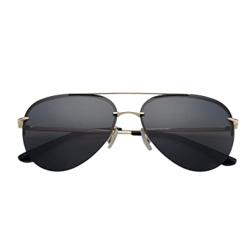 TIJN Polarized Aviator Sunglasses for Fashionable UV Protection