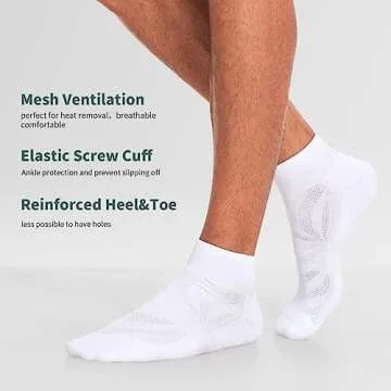 Lapulas Ankle Socks 6 Pack - Comfortable Athletic Wear